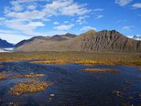 Hafrafell mit Schwemmsee davor - Skaftafell NP